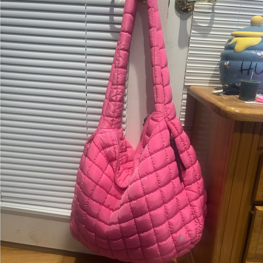 Free People Pink Quilted Bag